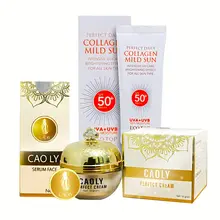 Bộ Kem Sâm CaoLy Kem Sâm + Serum Face + Kem Chống Nắng Collagen Mild Sun Ecotop