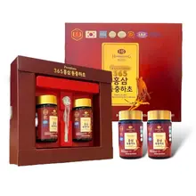 Cao Hồng Sâm Đông Trùng Hạ Thảo Premium 365 Korean Red Ginseng & Cordyceps Hankwanjang Hỗ trợ tăng cường sức khỏe Hàn Quốc – 2 Lọ x 250gr