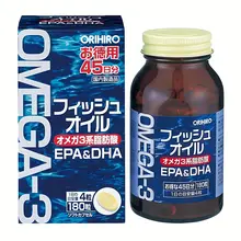 Dầu Cá Omega 3 Orihiro Nhật Bản 180 Viên Hỗ Trợ Trí Não Và Thị Lực