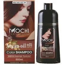 Dầu Gội Phủ Bạc Mochi Nhật Bản 500ml Màu Hạt Dẻ