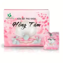 Kén Đặt Phụ Khoa Hồng Tâm, hỗ trợ trị viêm nhiễm hộp 10 Kén