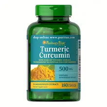 Viên Uống Tinh Dầu Nghệ Curcumin Puritan’s Pride 500mg 180 Viên Mỹ