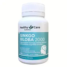Viên Uống Ginkgo Biloba Healthy Care 2000mg 100 Viên Úc