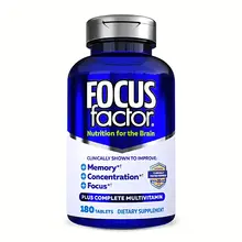 Viên uống Focus Factor Nutrition 180 viên hỗ trợ trí não và trí nhớ Mỹ
