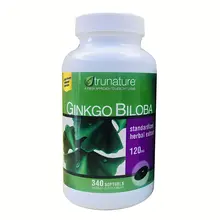 Viên uống Ginkgo Biloba 120mg Trunature Mỹ 340 viên