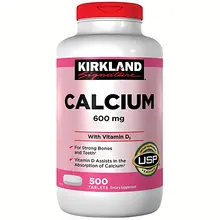 Viên Uống Kirkland Calcium D3 500 Viên Mỹ