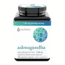 Viên uống Youtheory Ashwagandha 1000mg hỗ trợ giảm căng thẳng 150 viên Mỹ