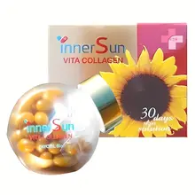 Viên Uống Inner Sun Vita Collagen – Inner Sun – Hỗ Trợ Bảo Vệ Da Trước Tác Động Ánh Nắng – Lọ 60 Viên Hàn Quốc
