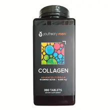Viên Uống Collagen Youtheory Men's Type 1, 2 & 3 Mỹ 390 Viên Cho Nam