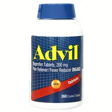 Viên Uống Advil Ibuprofen 200mg – Advil – Hỗ Trợ Giảm Đau Nhẹ & Hạ Sốt – Chai 360 Viên – Mỹ