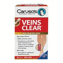 Viên uống Caruso’s Veins Clear hỗ trợ tuần hoàn 60 viên Úc