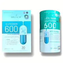 Viên Uống Glutathione 600 Dr Lacir – Dr Lacir – Hỗ Trợ Dưỡng Sáng Da & Chống Oxy Hóa – Hộp 30 Viên – Việt Nam