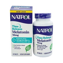 Viên Uống Natrol Melatonin 10mg – Hỗ Trợ Giấc Ngủ & Điều Hòa Nhịp Sinh Học – Hộp 60 Viên Mỹ 1